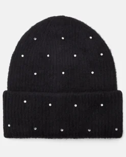 BONNET DOU/STUD NOIR