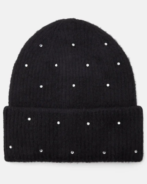 BONNET DOU/STUD NOIR