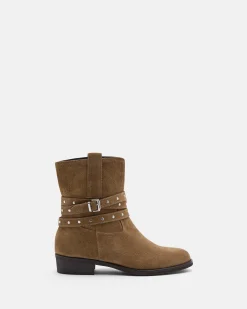 BOTTINES CARMEN/VEL TAUPE