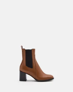 BOTTINES CLARISSE COGNAC