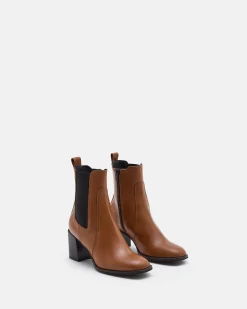 BOTTINES CLARISSE COGNAC