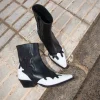 BOTTINES EAGLE NOIR-BLANC