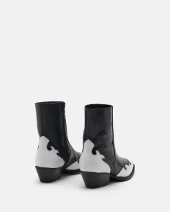 BOTTINES EAGLE NOIR-BLANC