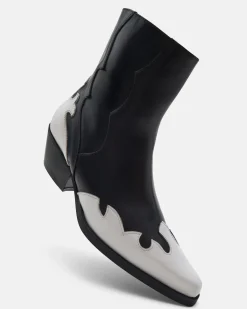 BOTTINES EAGLE NOIR-BLANC