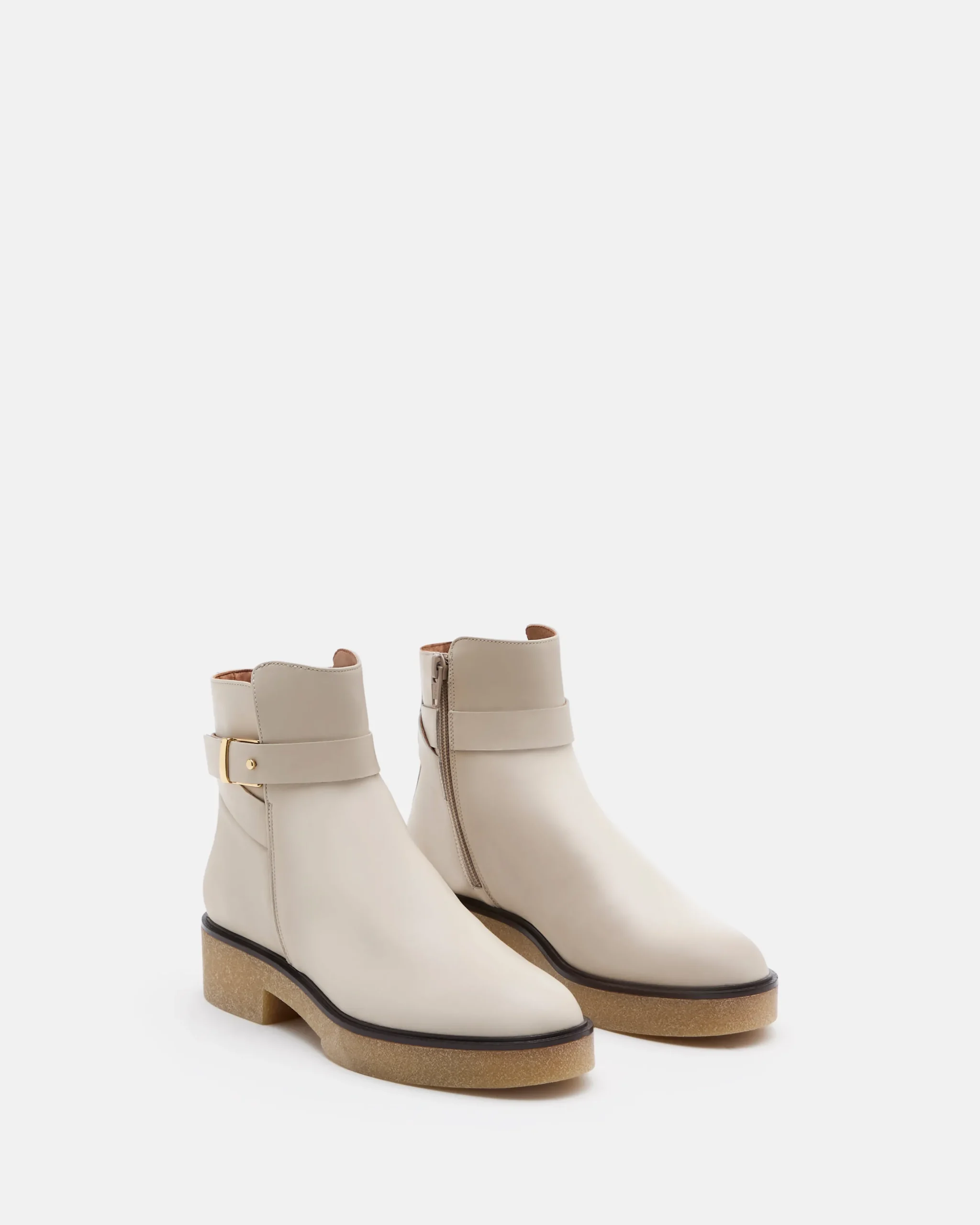 BOTTINES EVEN ÉCRU
