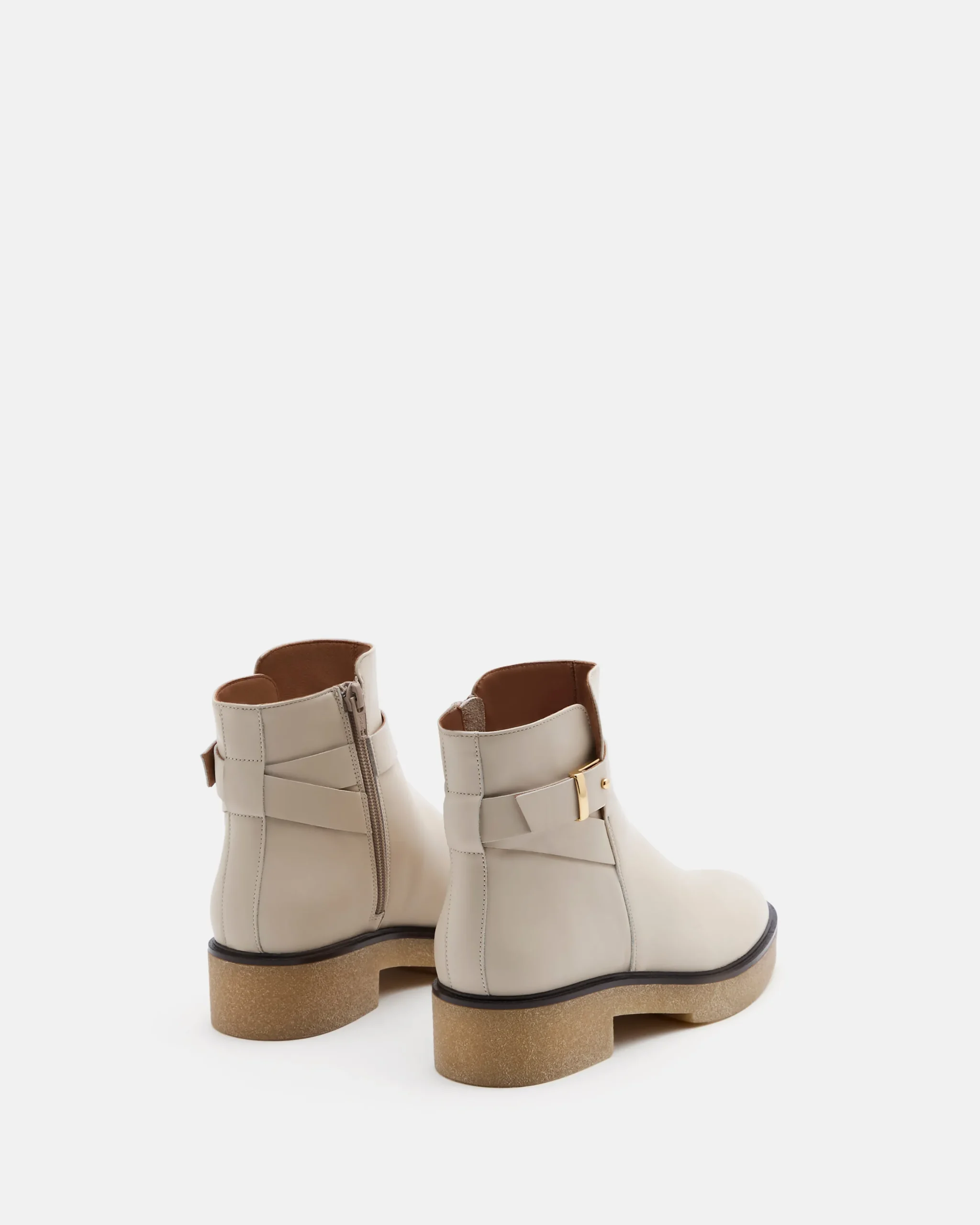 BOTTINES EVEN ÉCRU