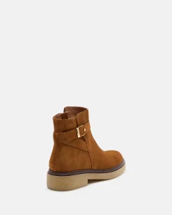 BOTTINES EVEN/VEL COGNAC