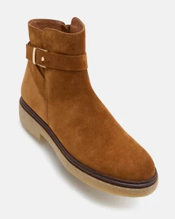 BOTTINES EVEN/VEL COGNAC