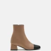 BOTTINES FALLON NOIR BEIGE