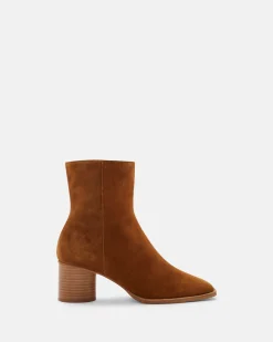 BOTTINES KELIANA/VEL COGNAC