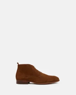 BOTTINES KORIA/VEL COGNAC