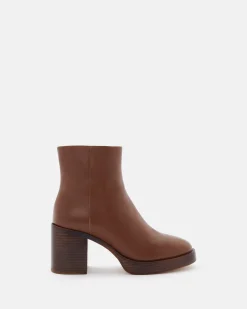 BOTTINES TEANNA COGNAC