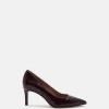 ESCARPINS KAITLYN/CROCO POURPRE