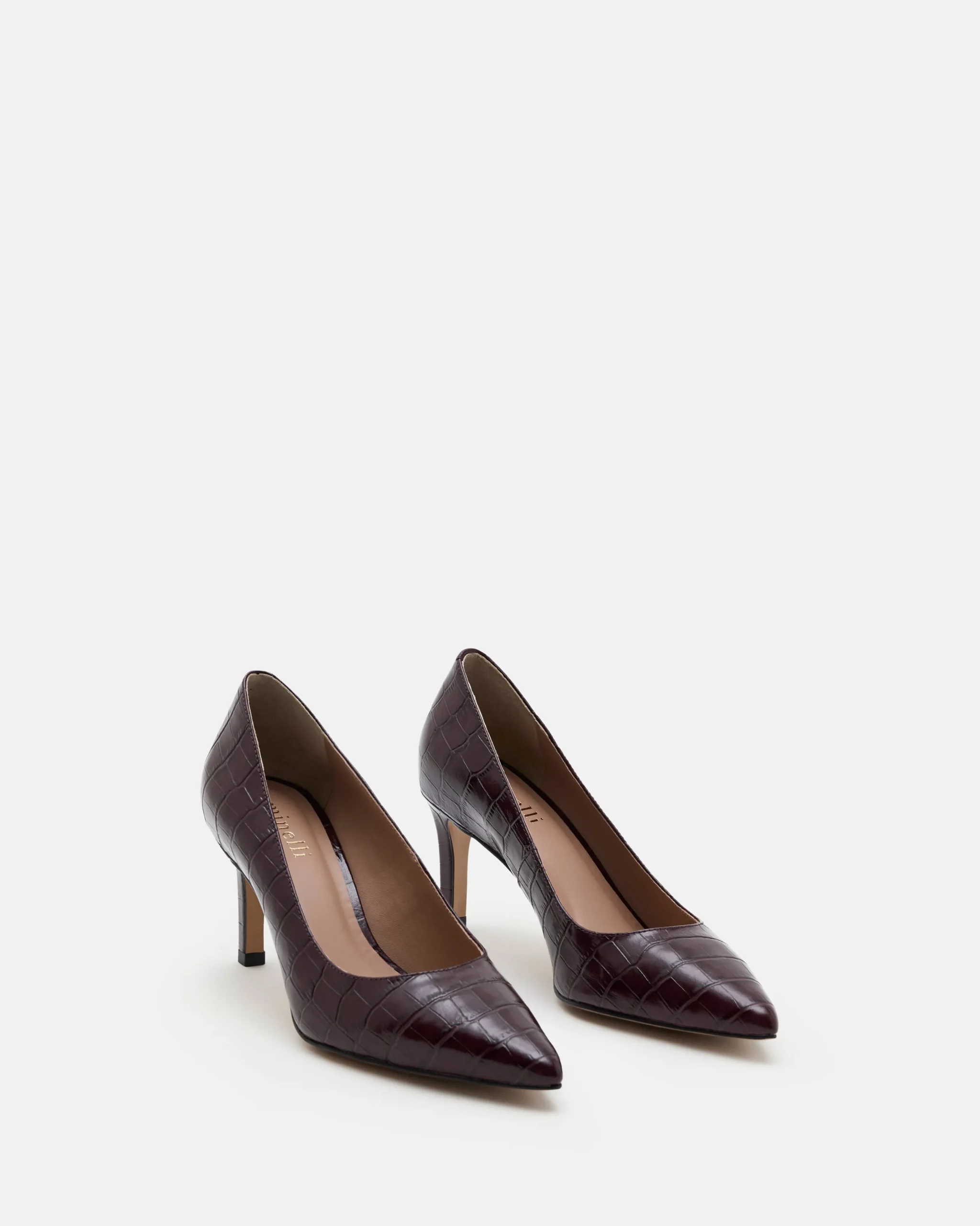 ESCARPINS KAITLYN/CROCO POURPRE
