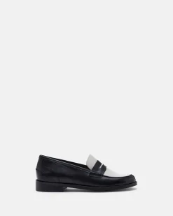 MOCASSINS MAURINE NOIR ÉCRU