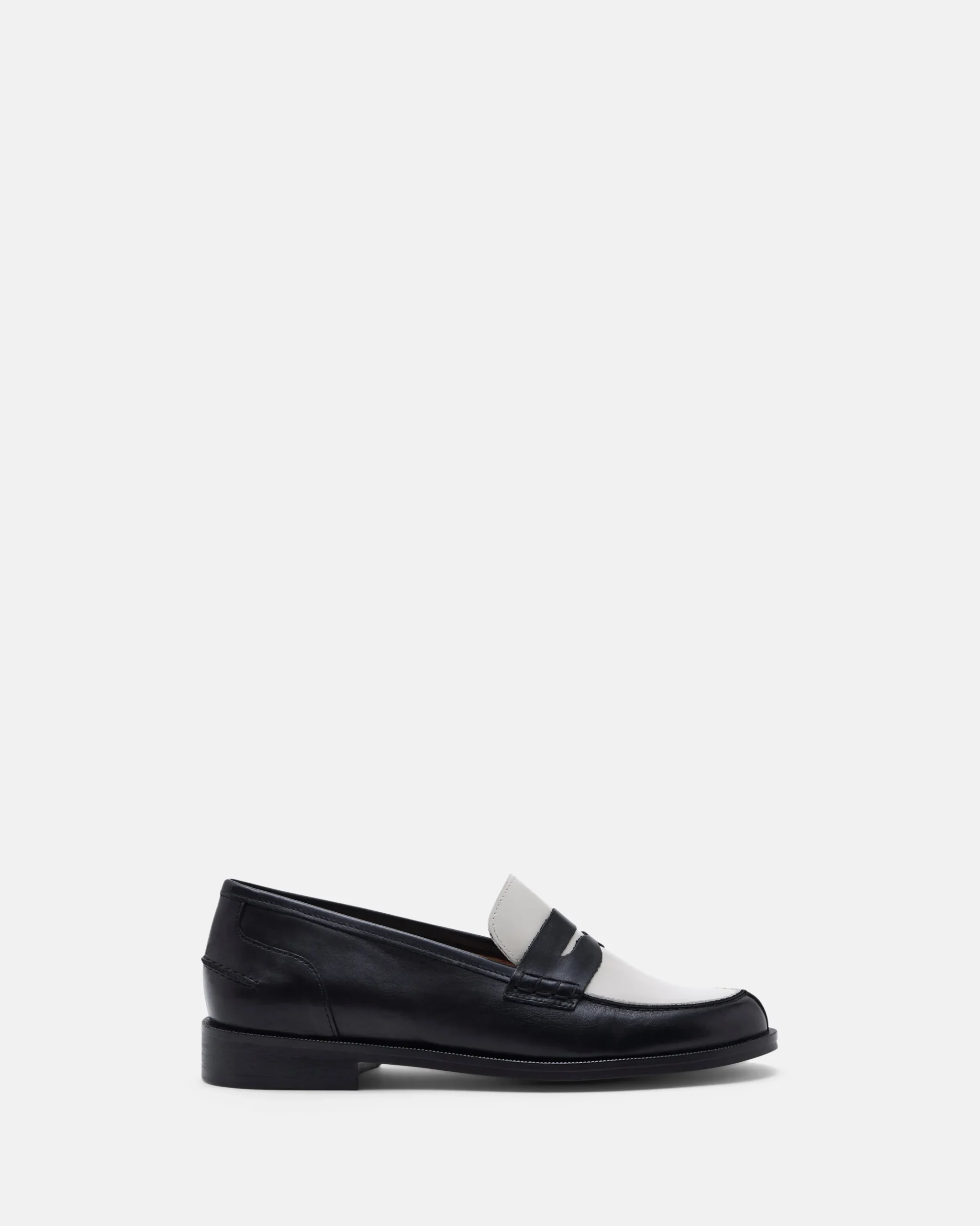 MOCASSINS MAURINE NOIR ÉCRU