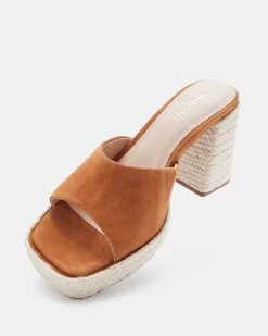 MULES JACIL/VEL COGNAC