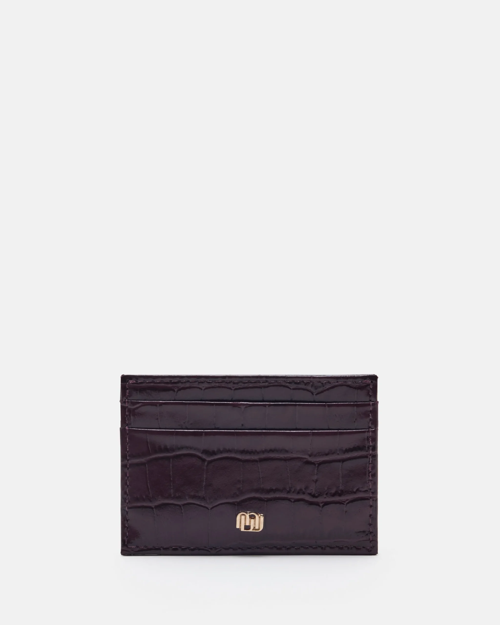 PORTE CARTES KALY/CROC POURPRE