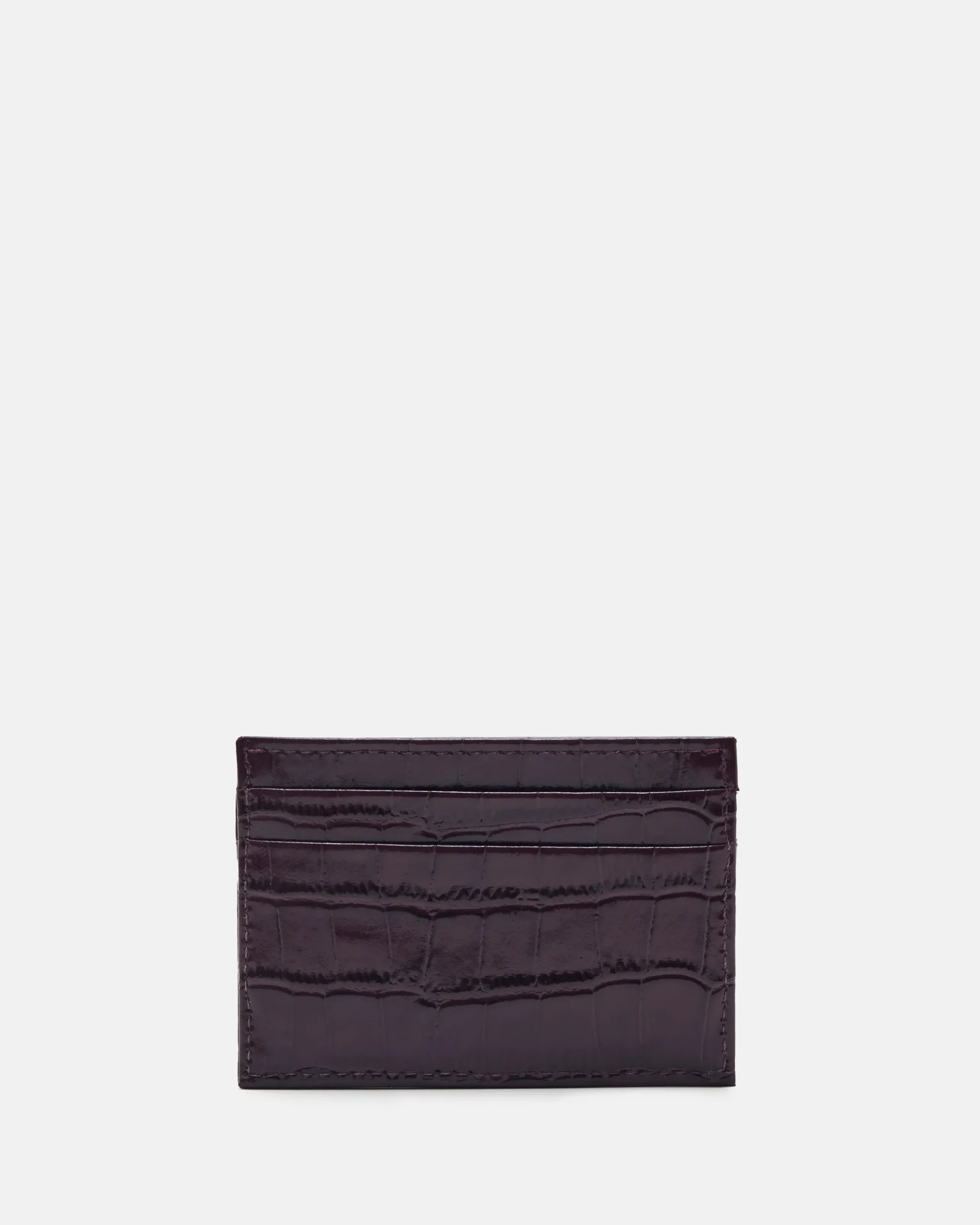 PORTE CARTES KALY/CROC POURPRE