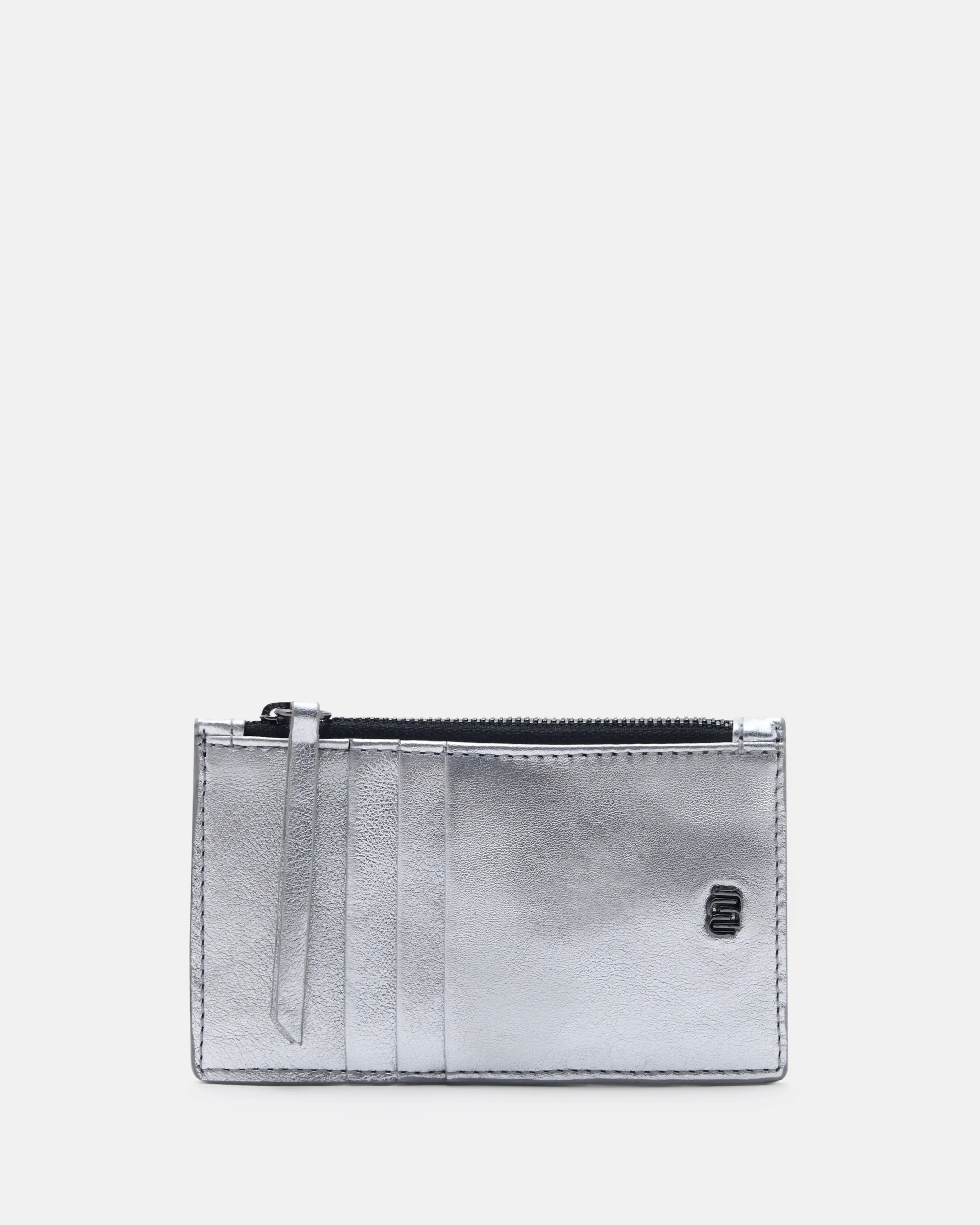 PORTE CARTES KAMILIA/MET ARGENT