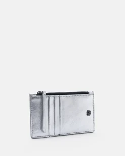 PORTE CARTES KAMILIA/MET ARGENT