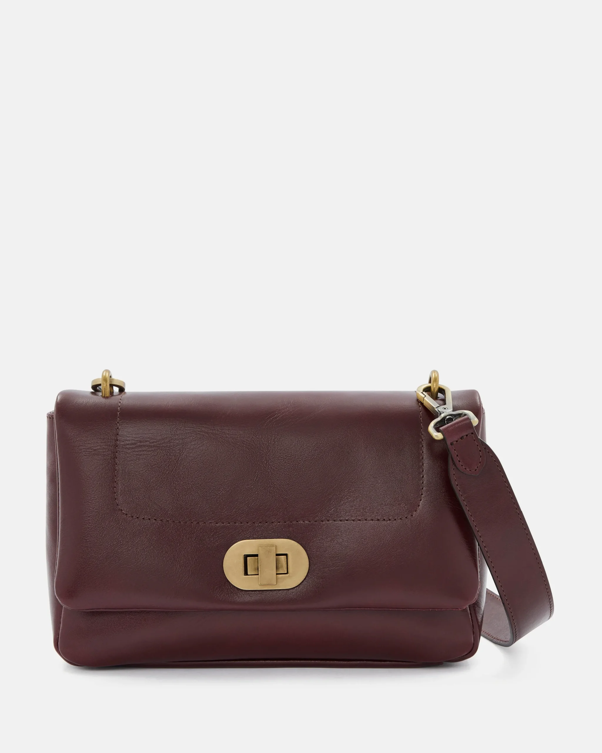 SAC CUIR GALI GRENAT