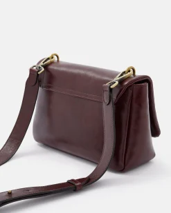 SAC CUIR GALI GRENAT
