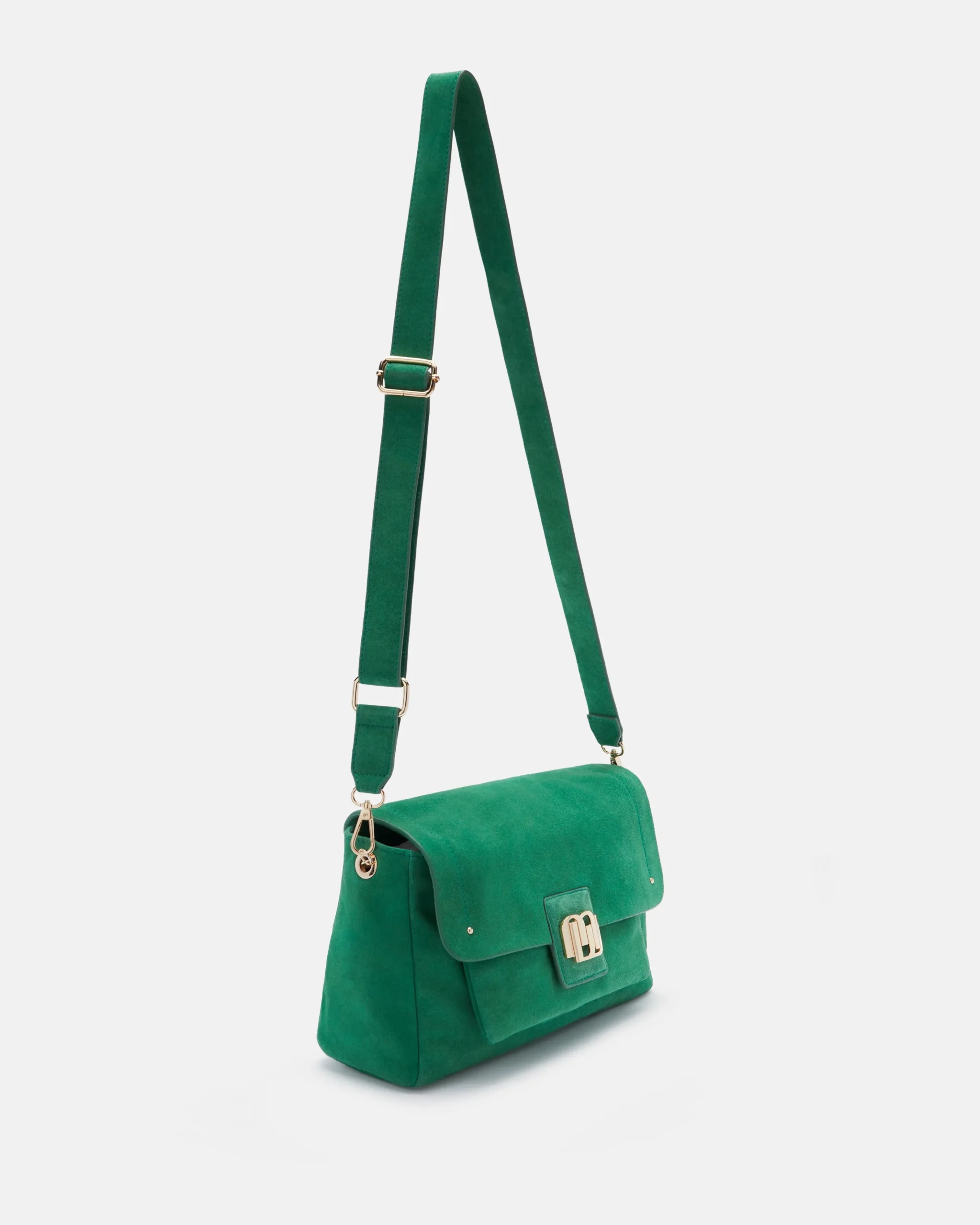 SAC CUIR VELOURS ALICIA/VEL VERT