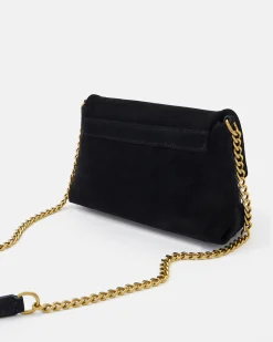 SAC CUIR VELOURS GEORGIA/VEL NOIR