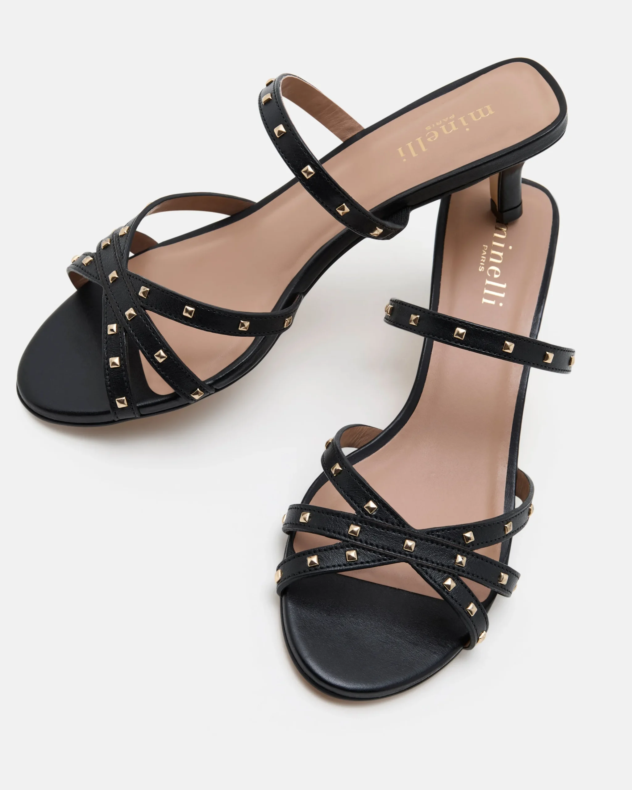 SANDALES ANNA/CLOUS NOIR
