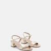 SANDALES CUSTODIA/MET PLATINE