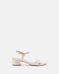 SANDALES CUSTODIA/MET PLATINE