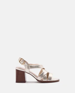SANDALES JAVINE/MET PLATINE