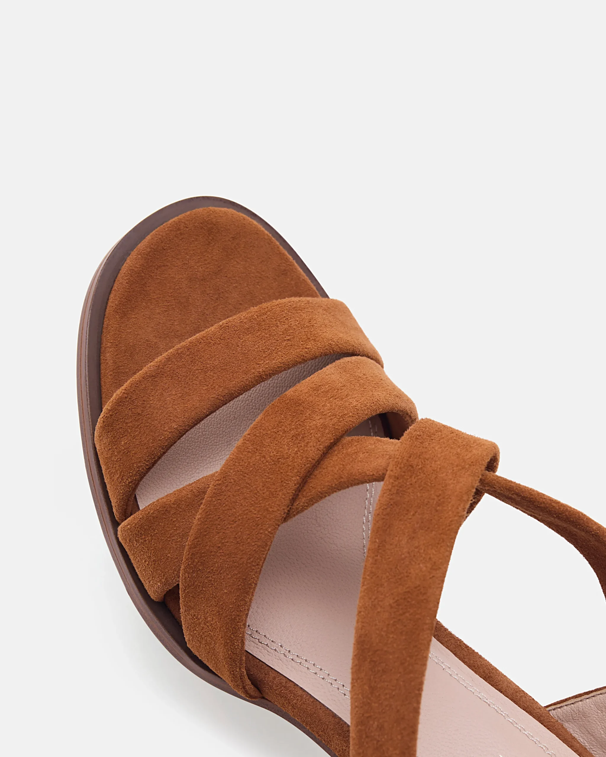 SANDALES JAVINE/VEL COGNAC