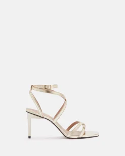 SANDALES KALYOU/MET PLATINE