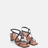 SANDALES KEIKO NOIR/COGNAC