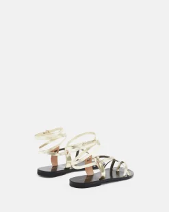SANDALES MYA/MET PLATINE