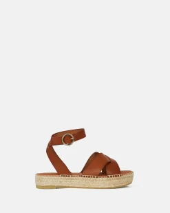 SANDALES PLAT ANTIA CUIR