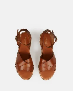 SANDALES PLAT ANTIA CUIR