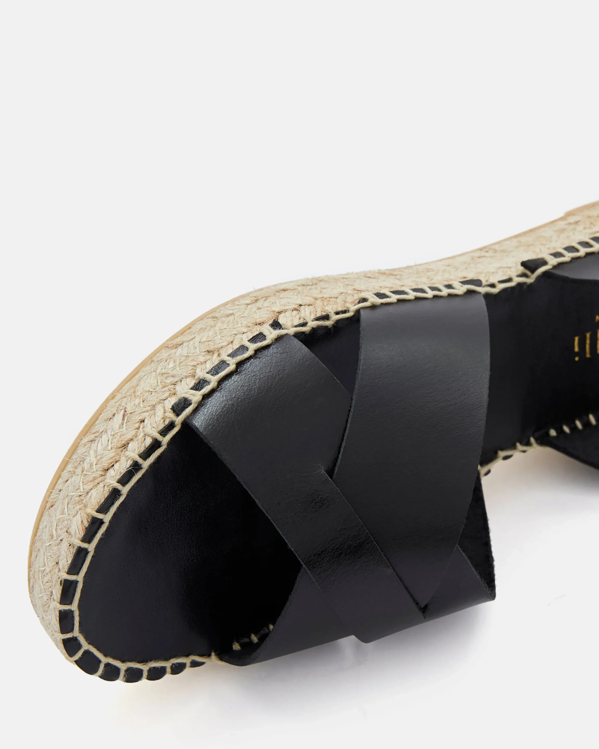 SANDALES PLAT ANTIA NOIR
