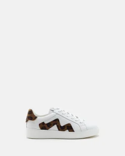 TENNIS CLELIA/PONY BLANC LÉOPARD